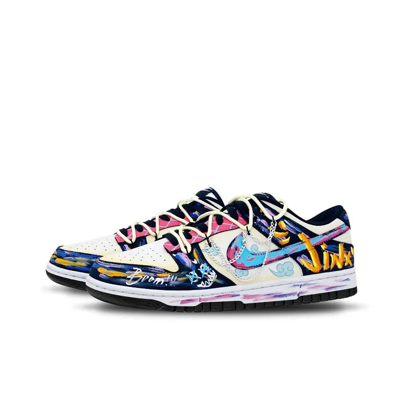 Death Sparks - Custom  Dunk  Low Unisex Street Graffiti Skateboarding Shoes