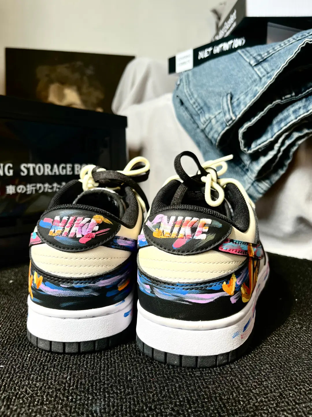 Death Sparks - Custom  Dunk  Low Unisex Street Graffiti Skateboarding Shoes