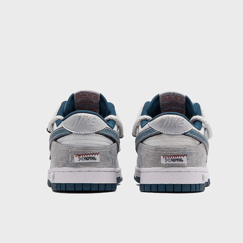 Silver Ocean Blue Jack - Men's Dunk Low Custom