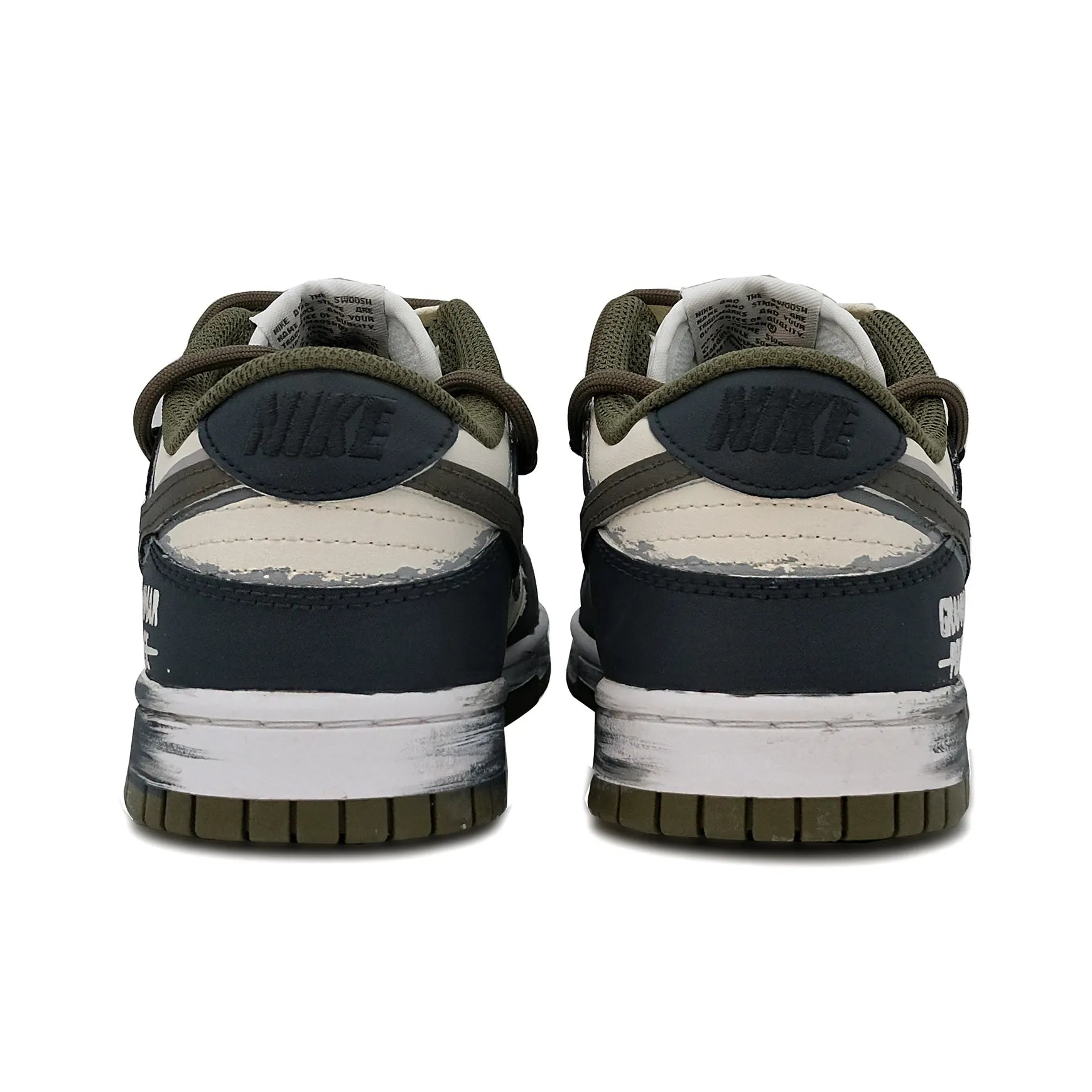 [Custom Mottled Cosmos] Dunk Skateboarding Shoes Unisex Blue/Gray