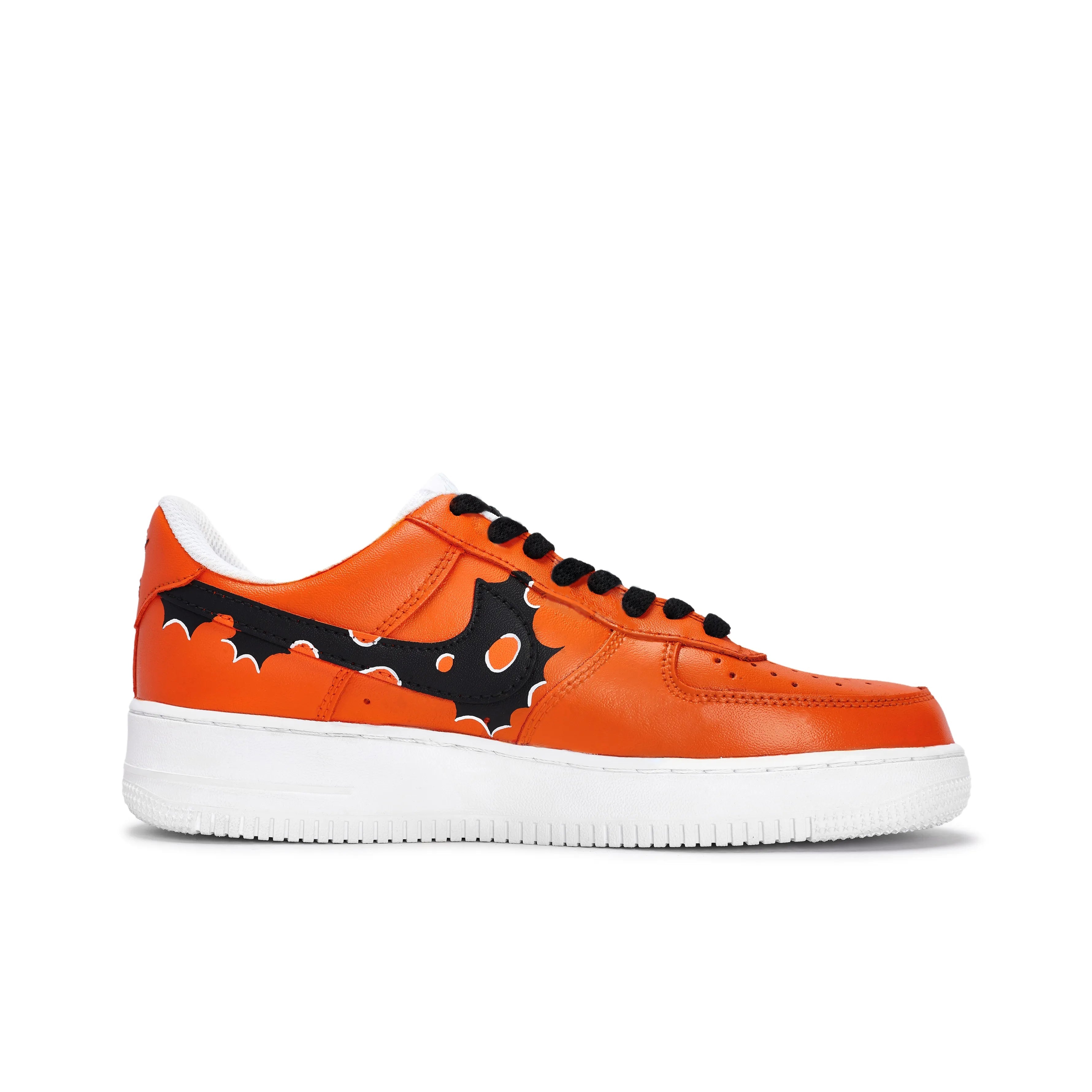 [Customized Hand-painted Graveyard Shadows] Air Force 1 Low-top Shoes Unisex Halloween Series Orange