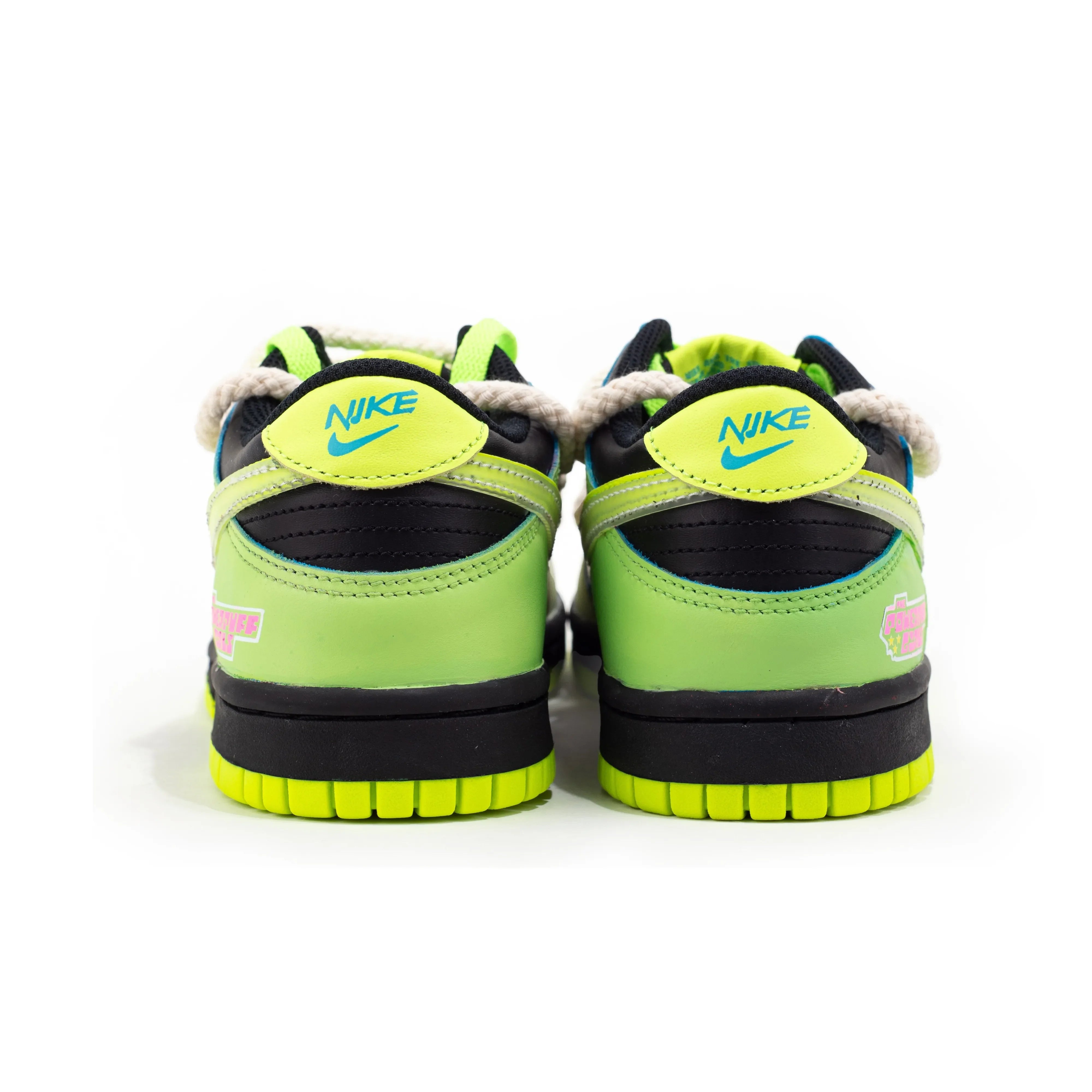 [Custom The Powerpuff Girls/Buttercup] Dunk Low Skateboard Shoes Green/Faded Color