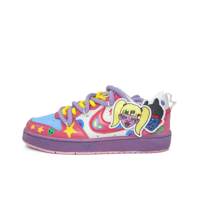 [Custom Naughty Artist] Court Borough Skateboarding Shoes Low-top Women