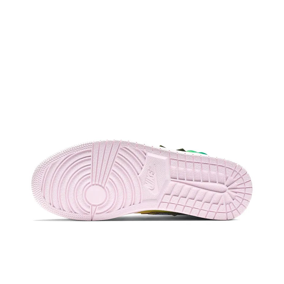 [Custom Rainbow Tie-dye] Air Jordan 1 og High Top Unisex Skateboarding Shoes