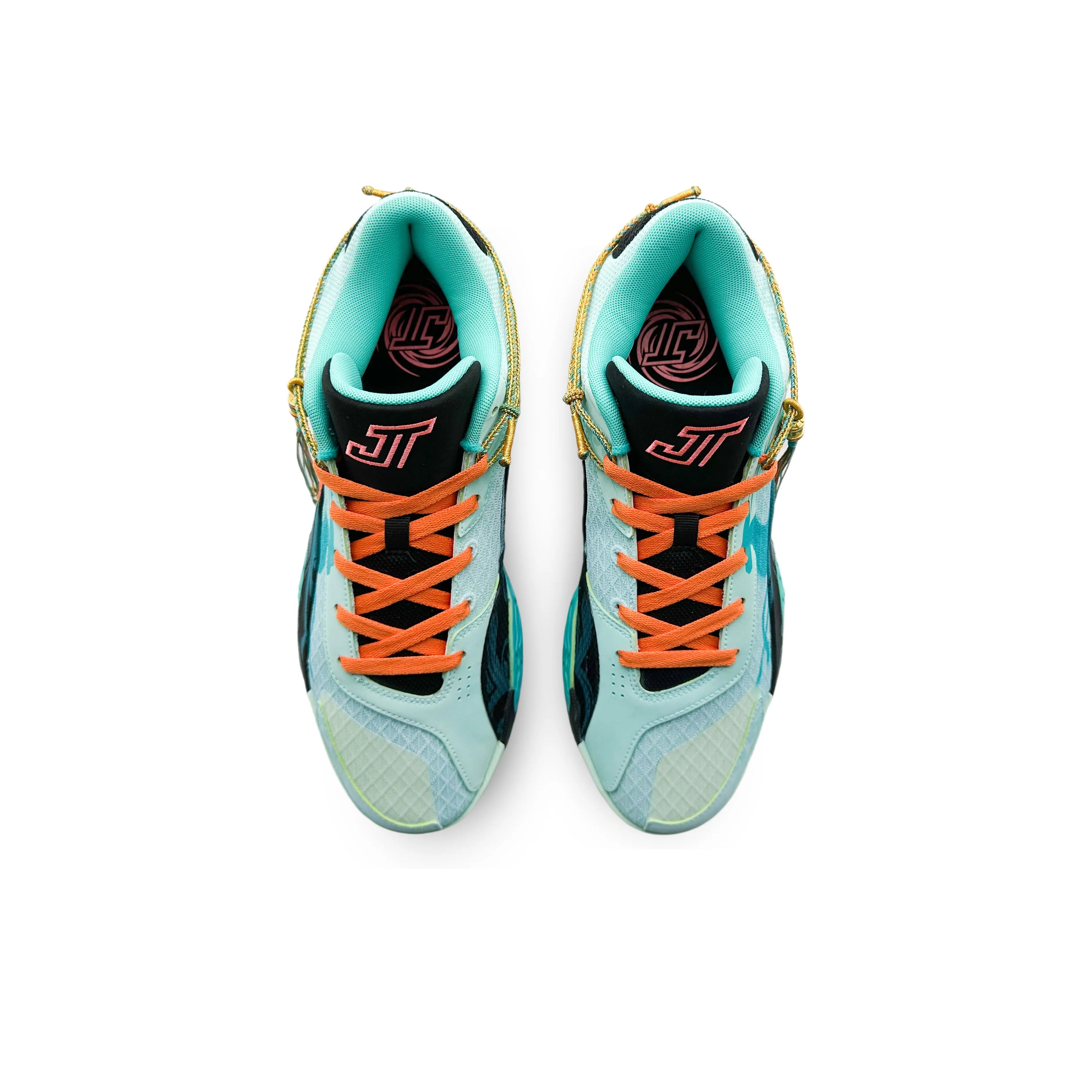 [Custom Vortex] Jordan Tatum 2 Basketball Shoes Unisex Cyan/Orange