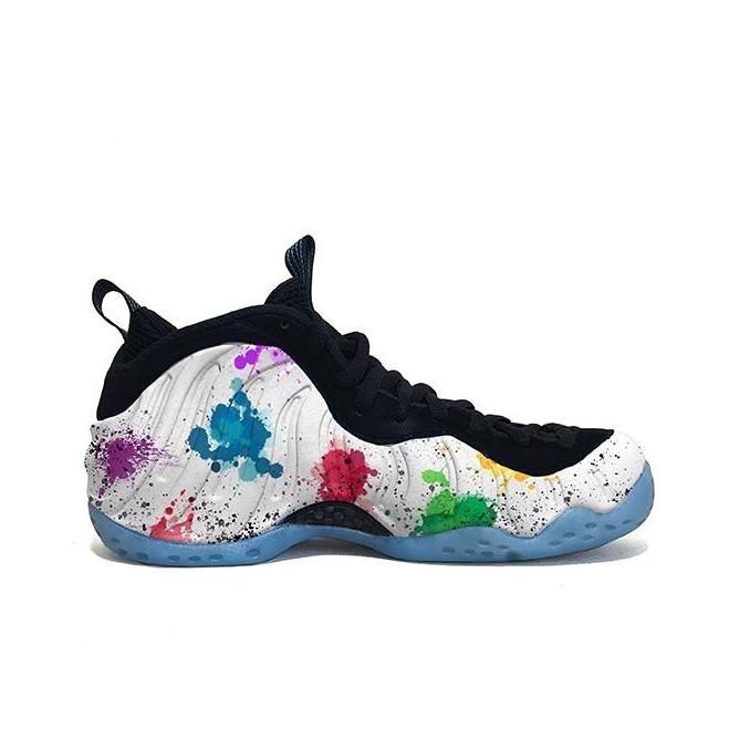 [Custom Street Graffiti] Foamposite One Mid-top Retro Basketball Shoes Unisex