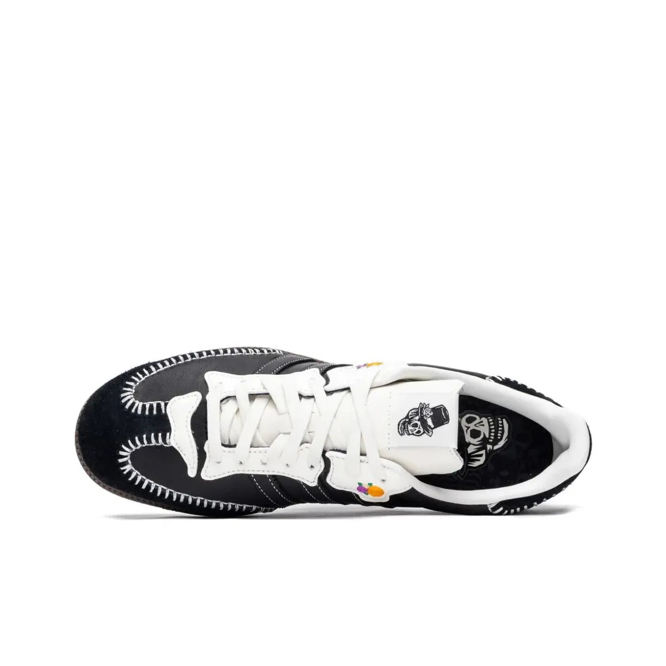 [Custom Day of the Dead - Gift For Couple/Bestie] originals SAMBA OG Low Top Halloween Series Black/White