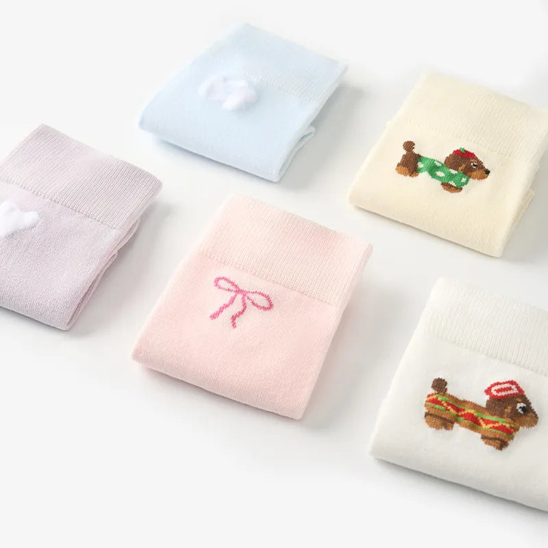 Women's Cotton Sports Socks - 5A Antibacterial Thin Odor, Control Moisture-Wicking Crew Socks (Multi-Pack)