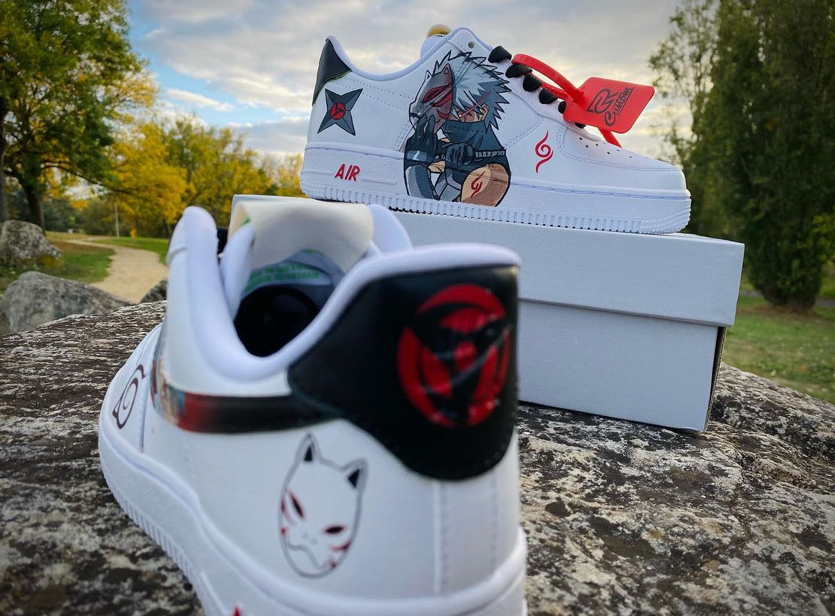 [Custom Kakashi Ambu] Air Force 1 Skateboarding Shoes Unisex