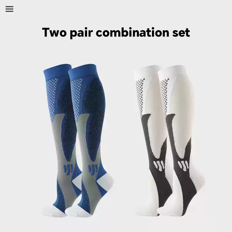 Professional Sports Calf Compression Socks Running Women Men Marathon Socks Fitness Outdoor Jump Rope Compression Long Breathable