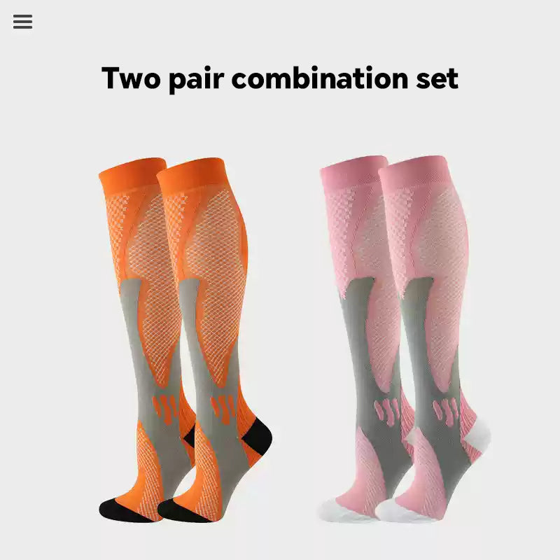 Professional Sports Calf Compression Socks Running Women Men Marathon Socks Fitness Outdoor Jump Rope Compression Long Breathable