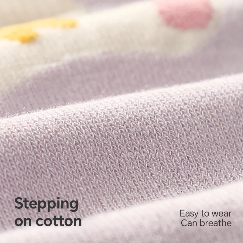 Women's Cotton Sports Socks - 5A Antibacterial Thin Odor, Control Moisture-Wicking Crew Socks (Multi-Pack)