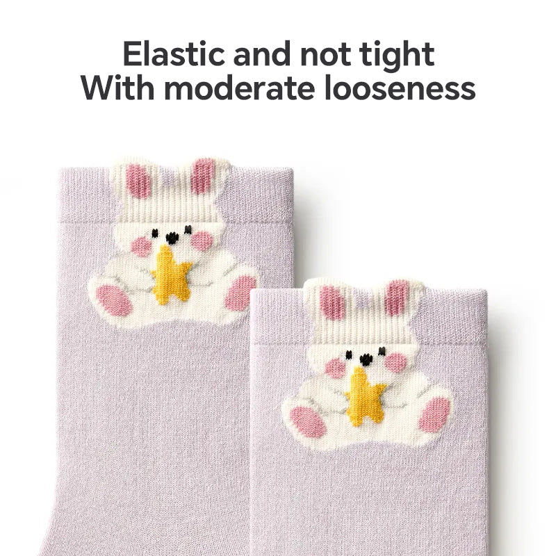 Women's Cotton Sports Socks - 5A Antibacterial Thin Odor, Control Moisture-Wicking Crew Socks (Multi-Pack)