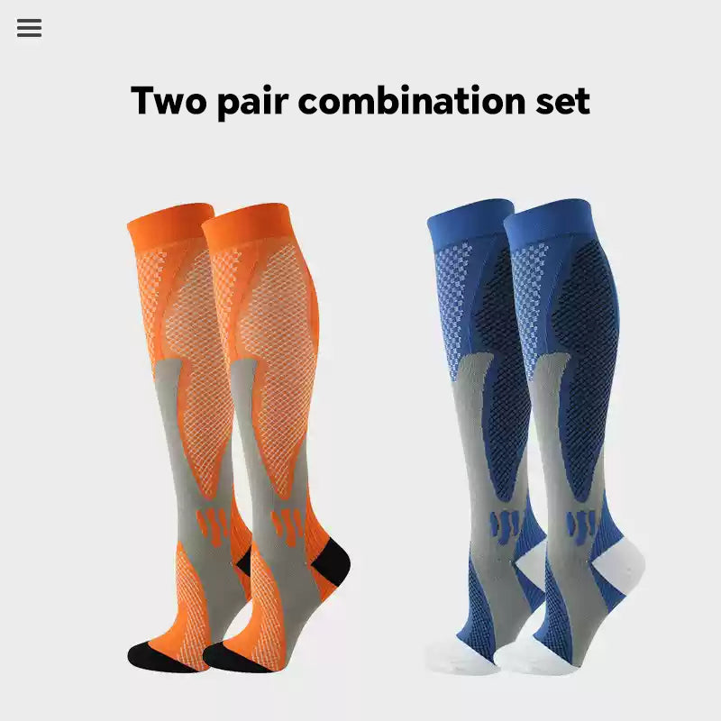 Professional Sports Calf Compression Socks Running Women Men Marathon Socks Fitness Outdoor Jump Rope Compression Long Breathable