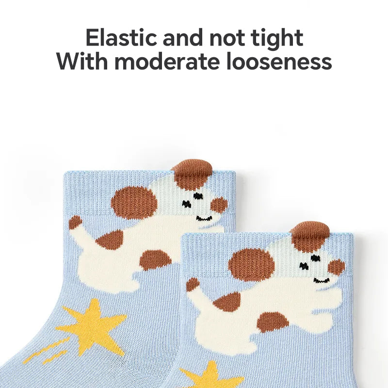 Women's Cotton Sports Socks - 5A Antibacterial Thin Odor, Control Moisture-Wicking Crew Socks (Multi-Pack)