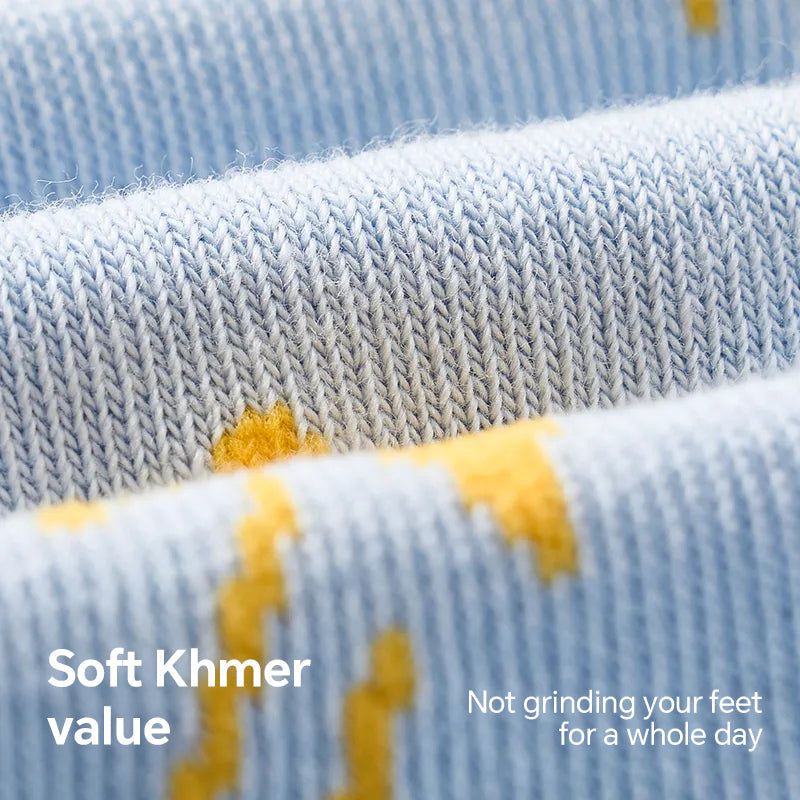 Women's Cotton Sports Socks - 5A Antibacterial Thin Odor, Control Moisture-Wicking Crew Socks (Multi-Pack)