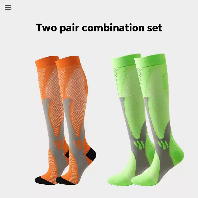 Professional Sports Calf Compression Socks Running Women Men Marathon Socks Fitness Outdoor Jump Rope Compression Long Breathable