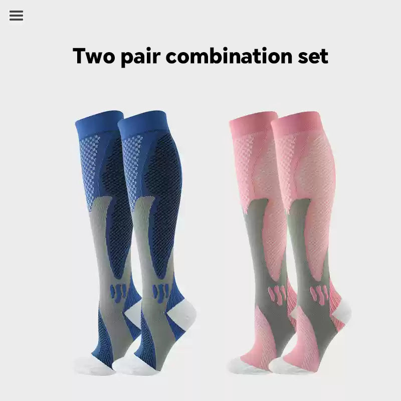 Professional Sports Calf Compression Socks Running Women Men Marathon Socks Fitness Outdoor Jump Rope Compression Long Breathable