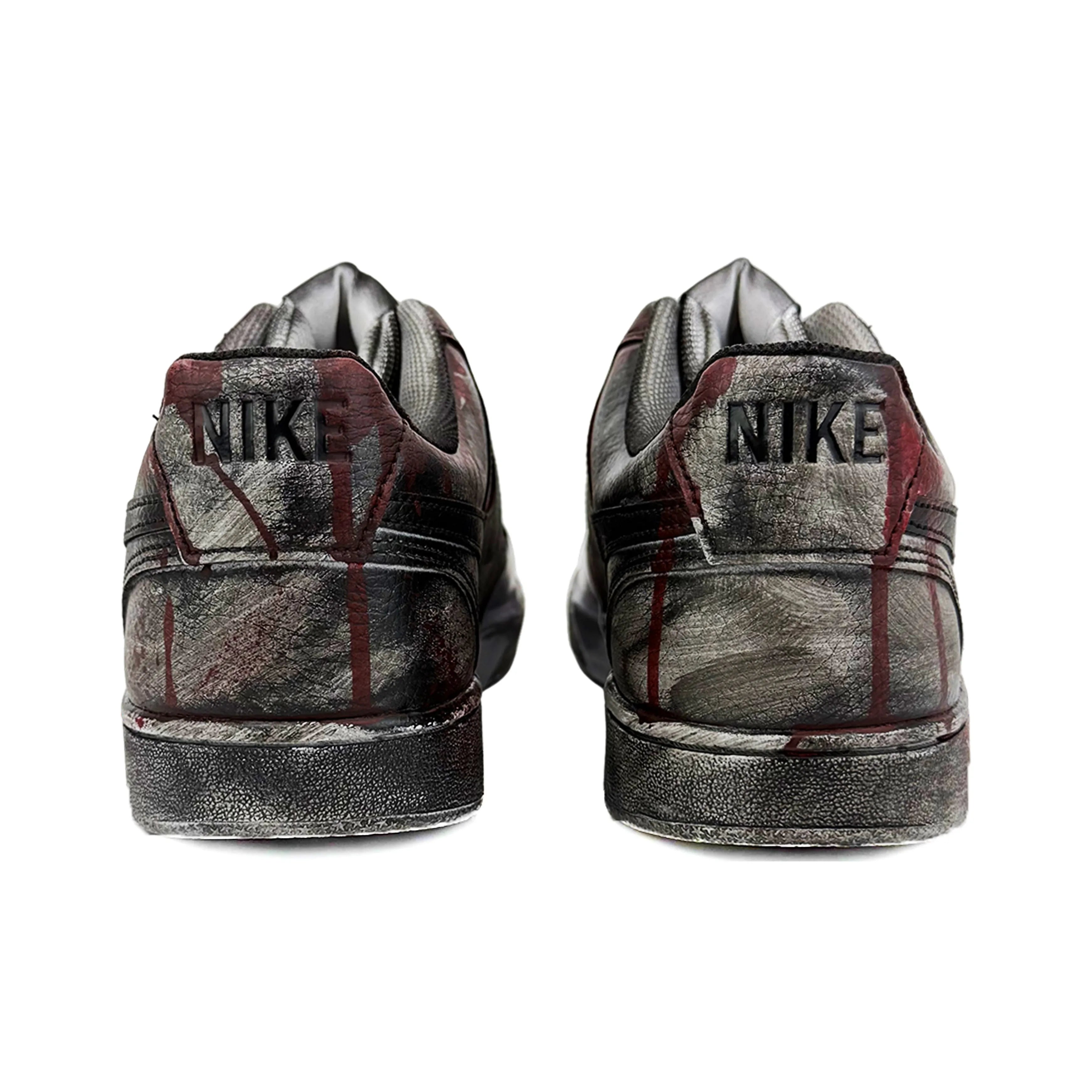 [Custom Dark Cross] Court Vision 1 Skateboard Shoes Unisex Gothic Style