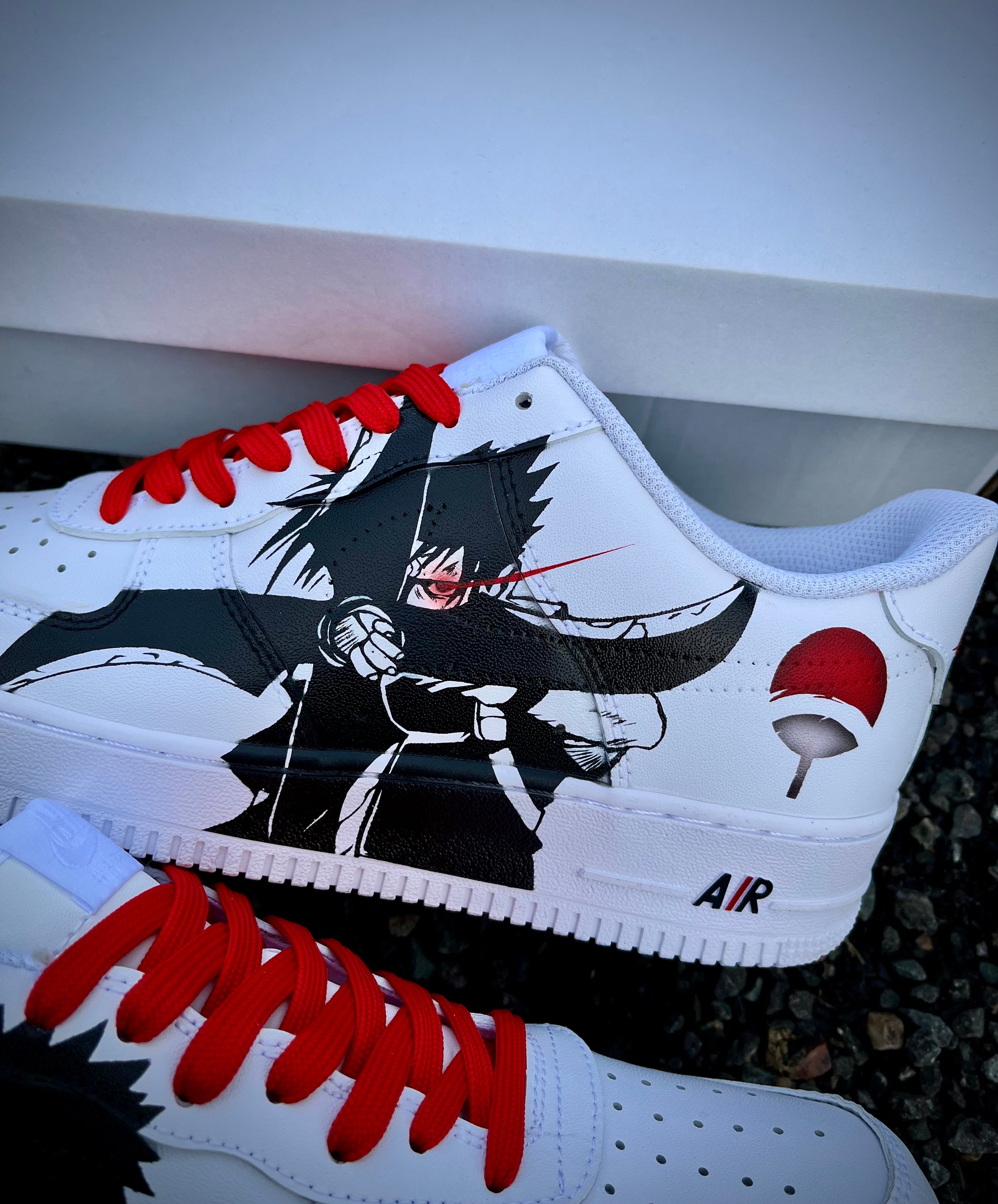 [Custom Sasuke Uchiha] Air Force 1 Skateboarding Shoes Unisex