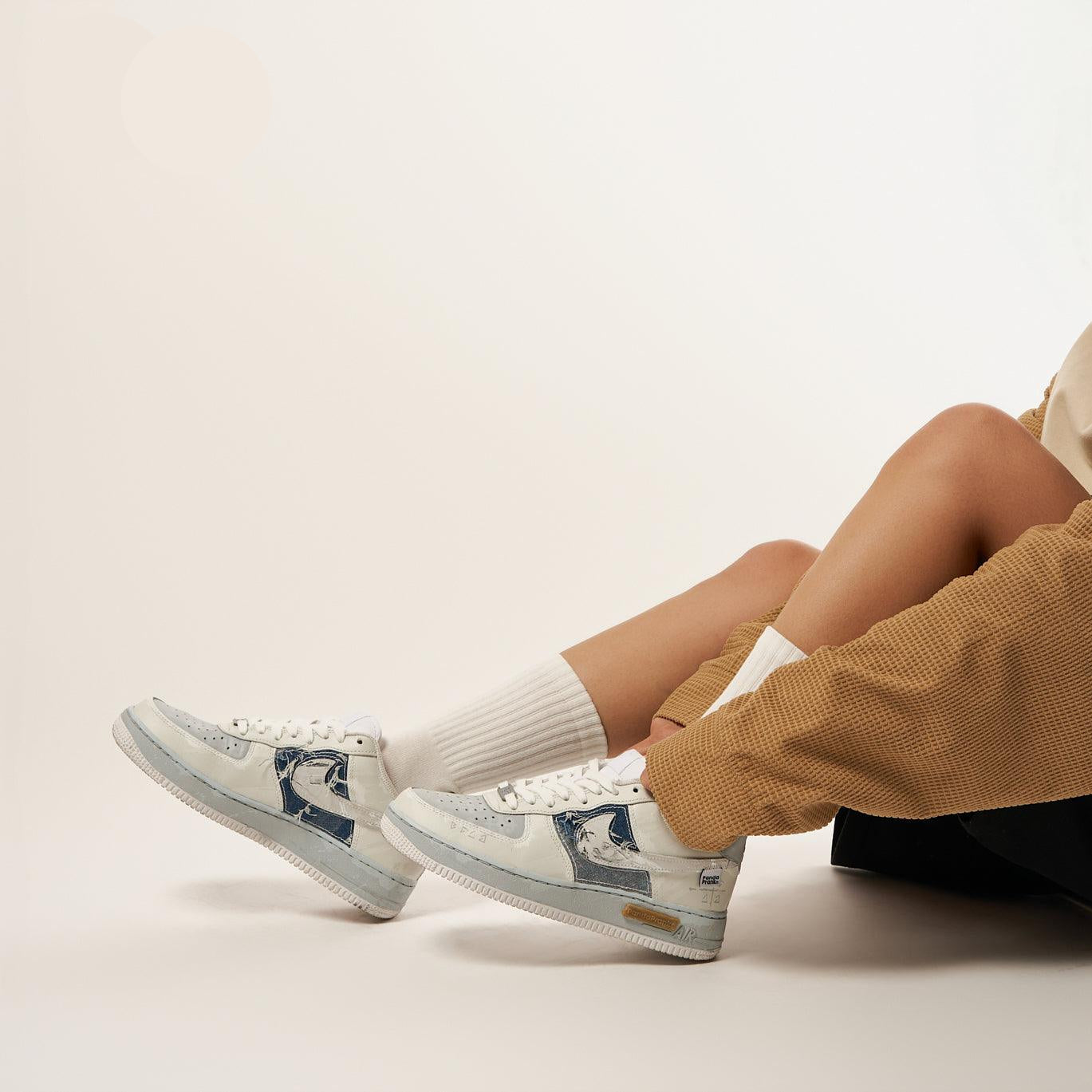 White Mist - Men's Air Force 1 Low Custom