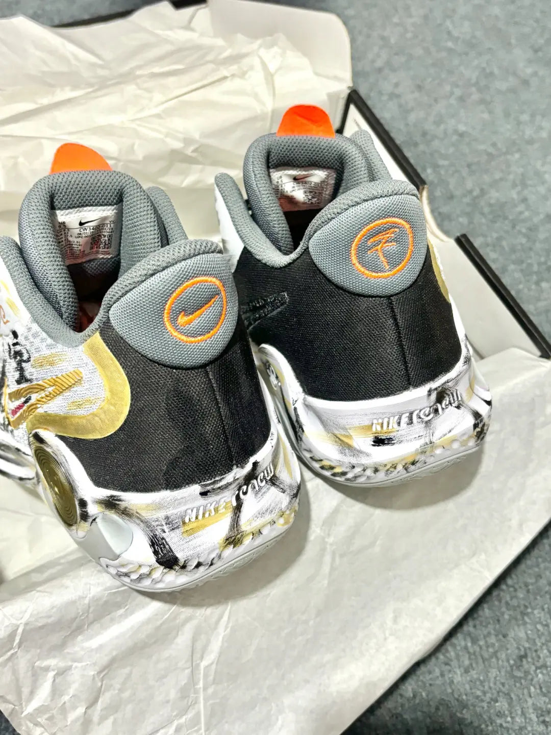 [Custom Fight over the Buddha]  KD Trey 5 IX Basketball Shoes Unisex Mid-Top Black