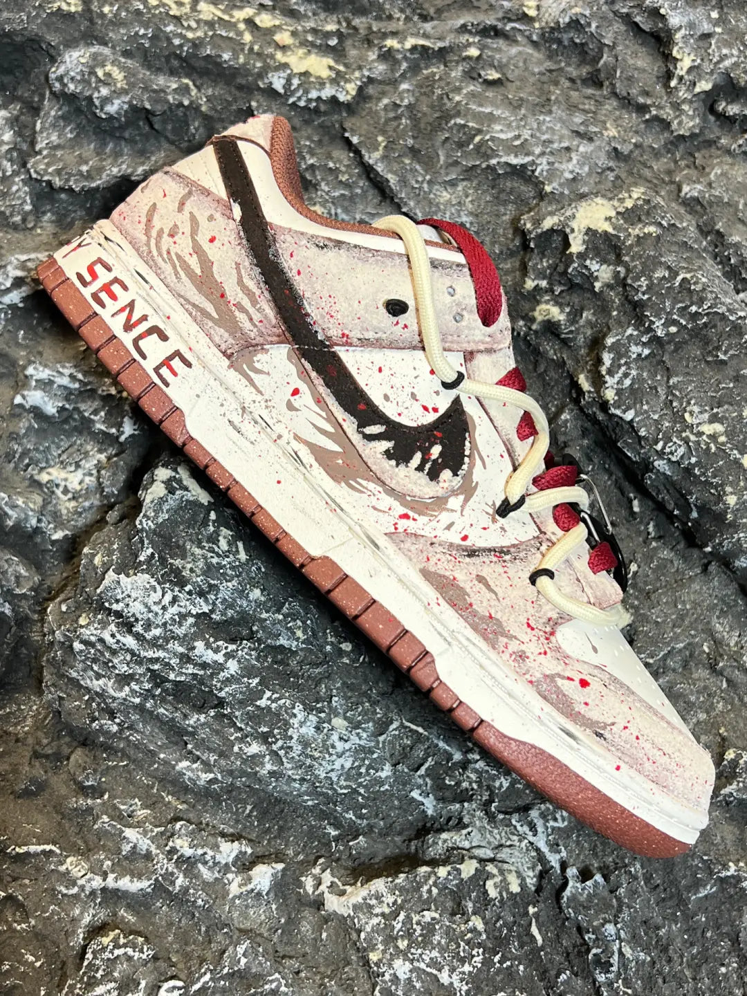 [Custom Mad Max] Dunk Skateboarding Shoes Men Low-top Brown/Red