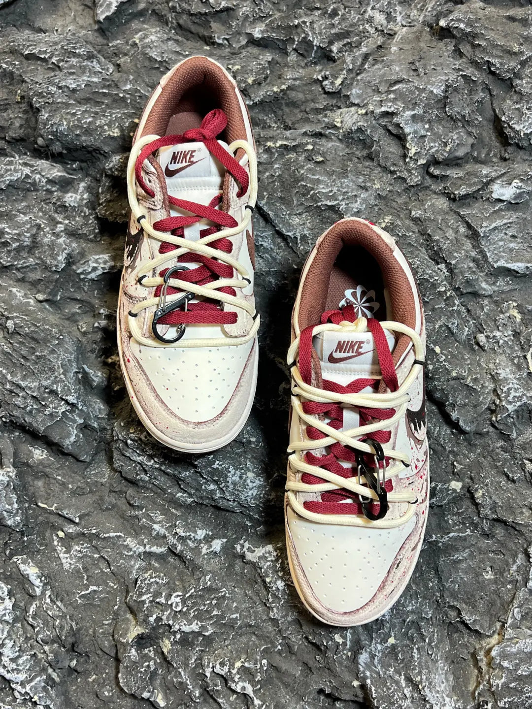 [Custom Mad Max] Dunk Skateboarding Shoes Men Low-top Brown/Red