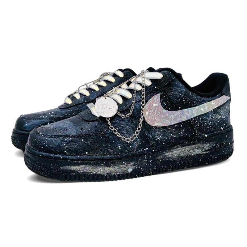 [Custom "S girl's Starry River Universe.]  Air Force 1 Skateboarding Shoes Women's