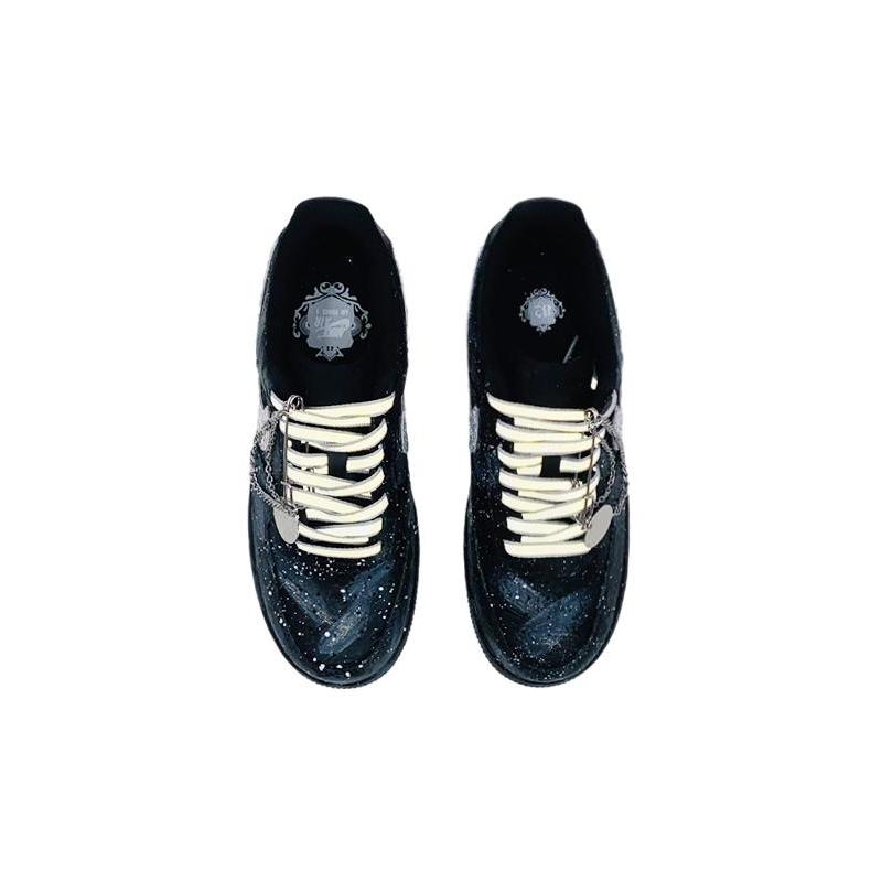[Custom "S girl's Starry River Universe.]  Air Force 1 Skateboarding Shoes Women's