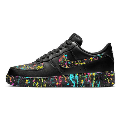 [Custom Female artist series graffiti black]  Air Force 1 Skateboarding Shoes Women's Low-top Black