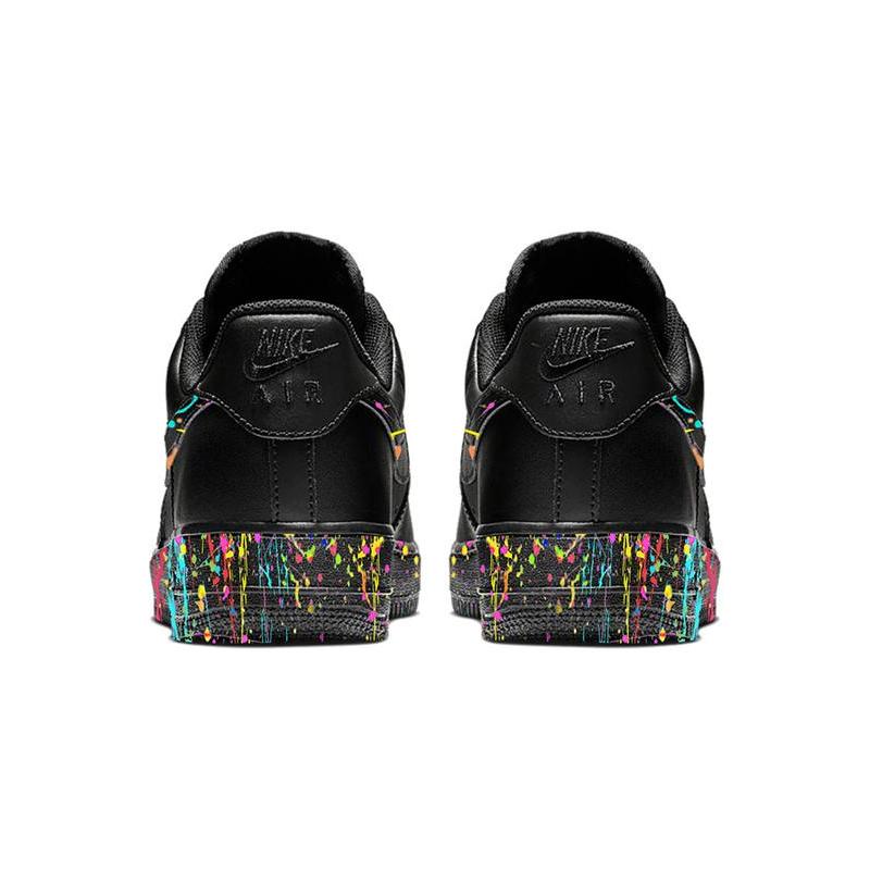 [Custom Female artist series graffiti black]  Air Force 1 Skateboarding Shoes Women's Low-top Black