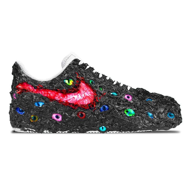[Custom The female version of Angry Cthulhu is dark and special]  Air Force 1 Skateboarding Shoes Women's