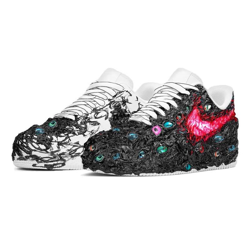 [Custom The female version of Angry Cthulhu is dark and special]  Air Force 1 Skateboarding Shoes Women's