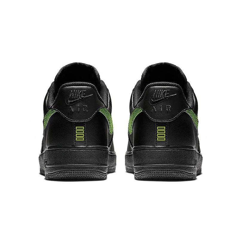 [Custom The male movie theme is The Matrix Black and Green]  Air Force 1 Skateboarding Shoes Men Low-top Black/Green