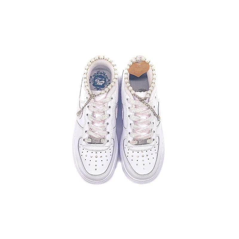 [Custom Valentine's Day men's diamond pearls]  Air Force 1 Skateboarding Shoes Men