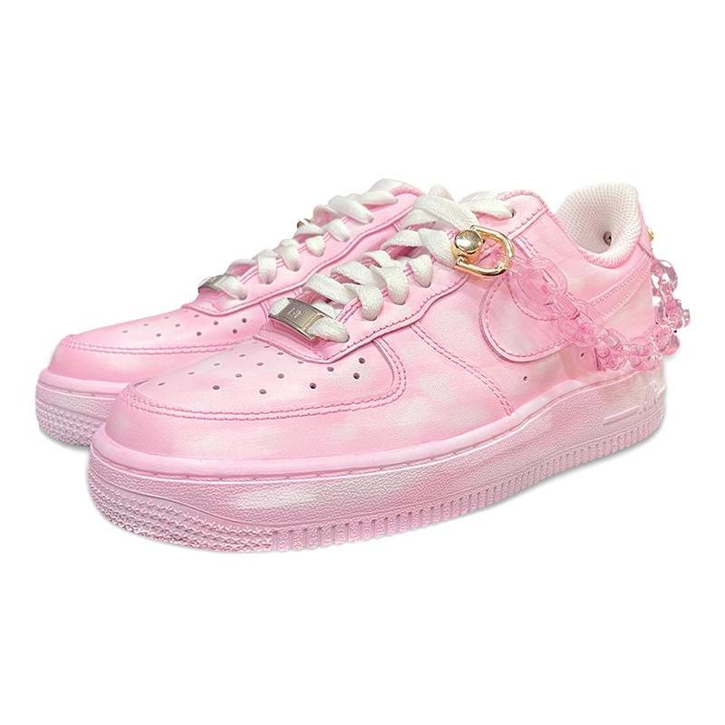 [Custom Valentine's Day is dyed pink with alcohol scratch-off cards]  Air Force 1 Skateboarding Shoes Men
