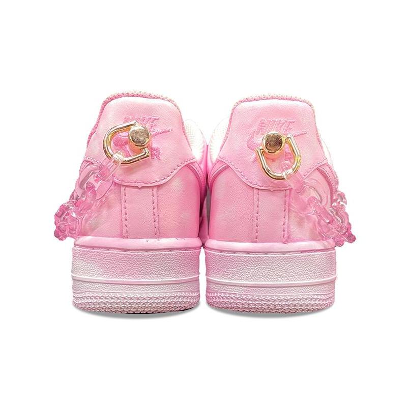[Custom Valentine's Day is dyed pink with alcohol scratch-off cards]  Air Force 1 Skateboarding Shoes Men