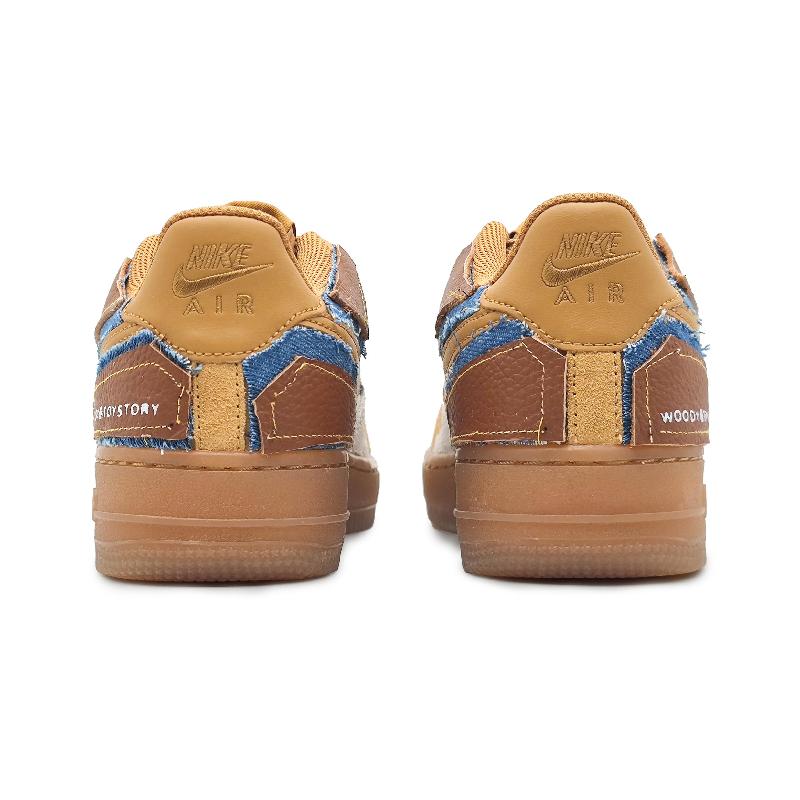 [Custom Woody Cowboy]  Air Force 1 Skateboarding Shoes Low-top Unisex White/Black/Blue Unisex