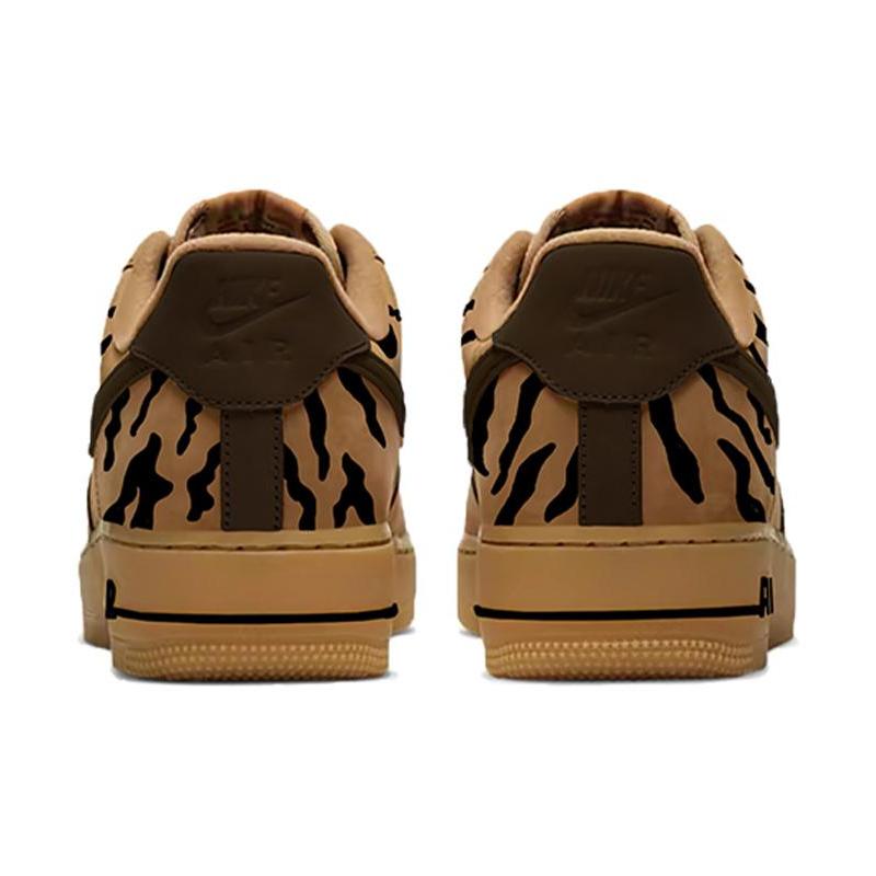 [Custom Tiger print spray painting for both men and women]  Air Force 1 Skateboarding Shoes Unisex