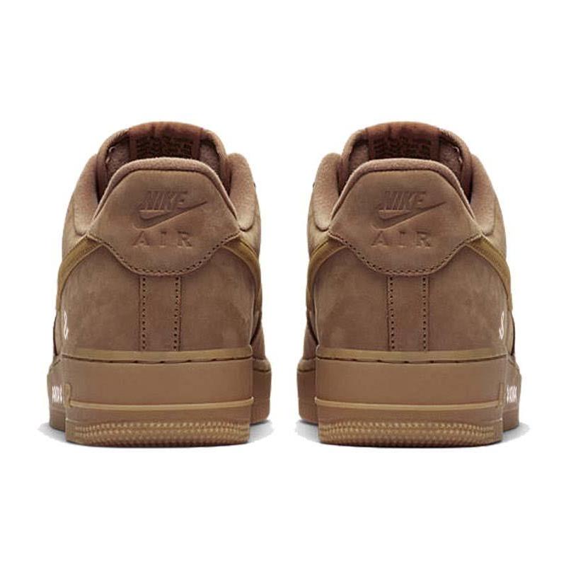 [Custom Winter plum Bear]  Air Force 1 Skateboarding Shoes Unisex