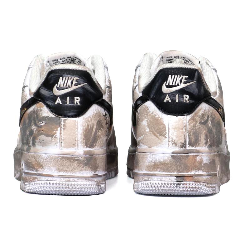 [Custom Wasteland flame]  Air Force 1 Skateboarding Shoes Unisex