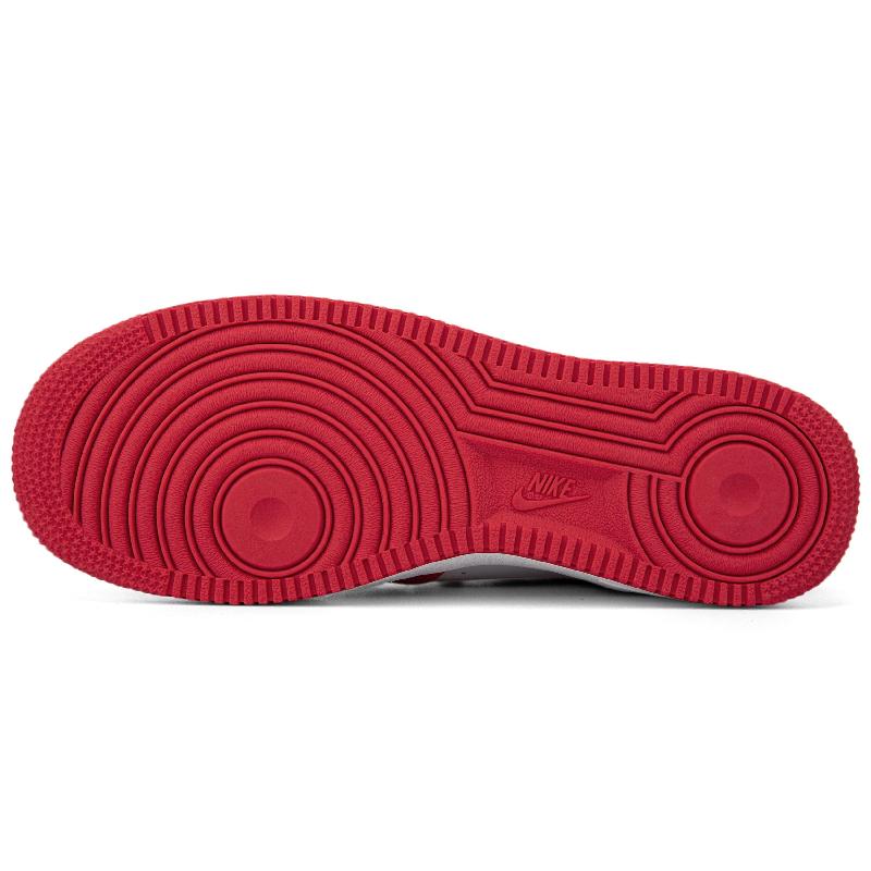 [Custom AF1 white and red wedding shoe men's pendant]  Air Force 1 Skateboarding Shoes Men