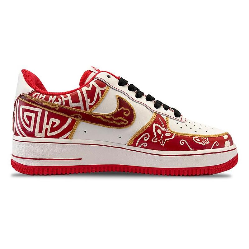 [Custom New Year's lion dance paper-cuts for both men and women]  Air Force 1 Skateboarding Shoes Unisex