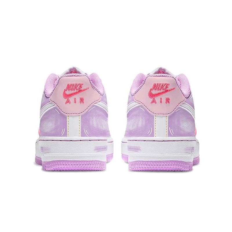 [Custom Sweet gummy candies for women in white and purple]  Air Force 1 Skateboarding Shoes Women's Low-top White/purple