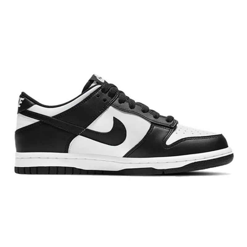 [Custom A lucky panda for women]  Dunk Skateboarding Shoes Women's Low-top Black/white/green
