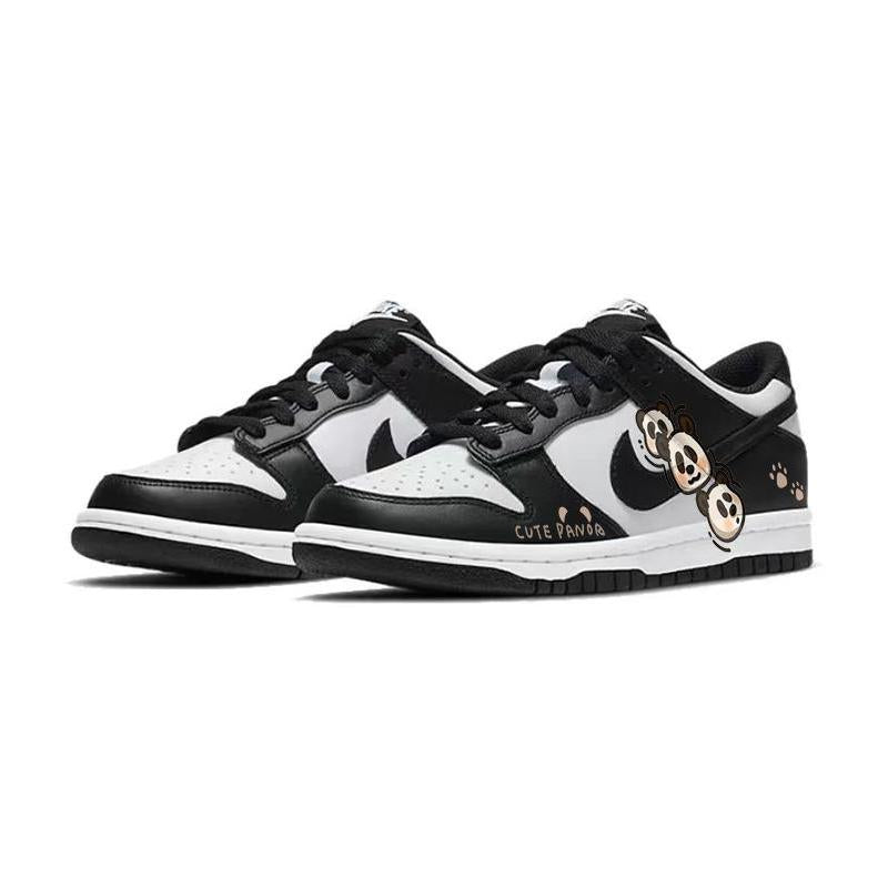 [Custom Coffee panda]  Dunk Skateboarding Shoes Women's