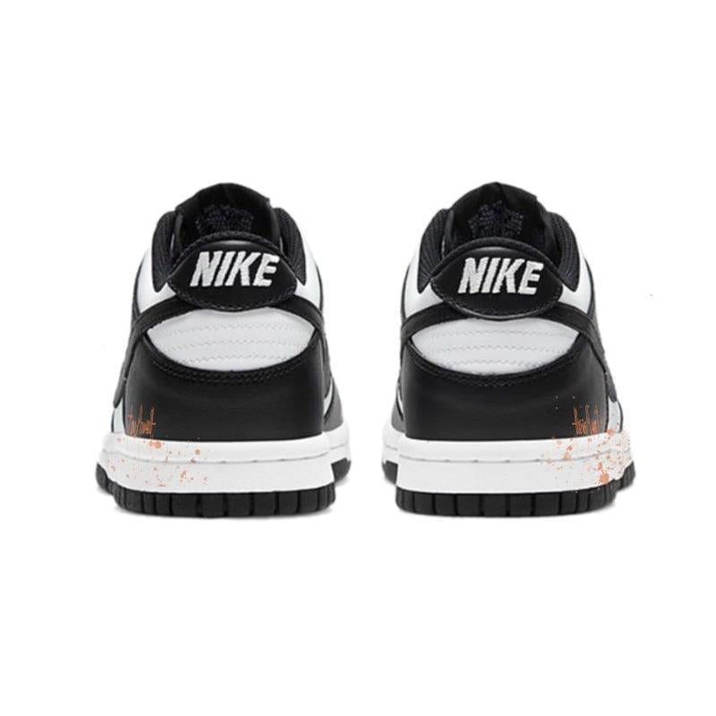 [Custom Neon City]  Dunk Skateboarding Shoes Women's Low-top White/black