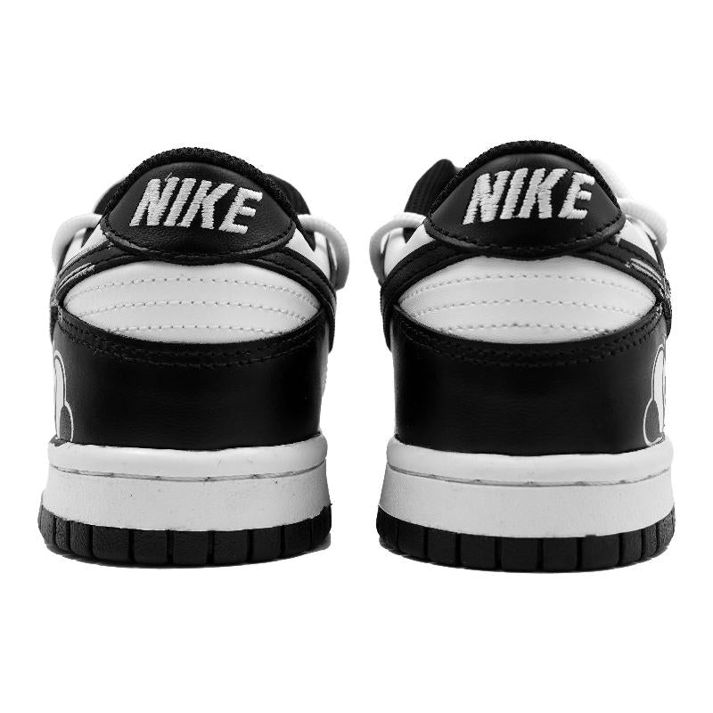 [Custom Bamboo Forest Panda]  Dunk Skateboarding Shoes Women's Low-top White