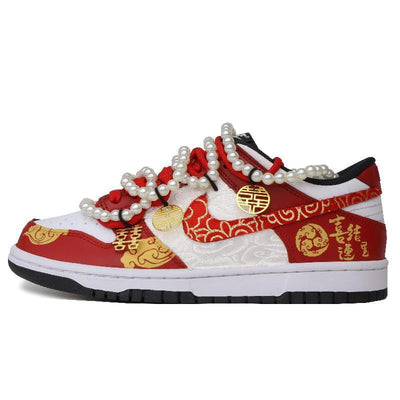 [Custom The woman got married happily]  Dunk Skateboarding Shoes Women's